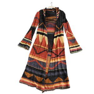 Free People Peublo Yarn Hooded Cardigan